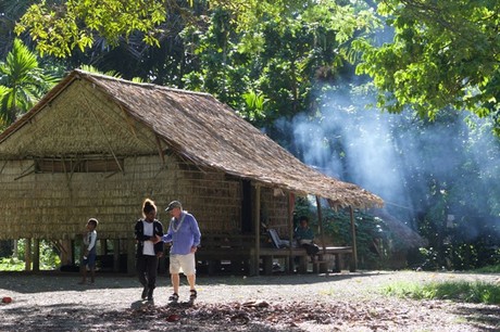 Meeting the locals on Ugi Island